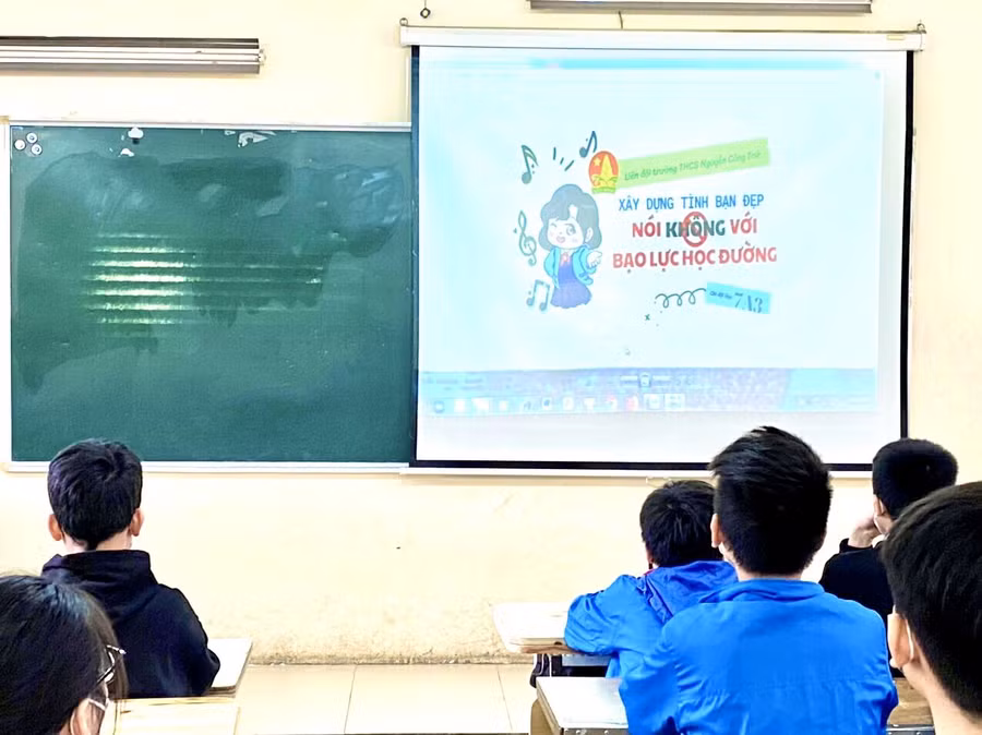 Chuyên đề xây dựng tình bạn đẹp và nói không với bạo lực học đường của học sinh Ba Đình.