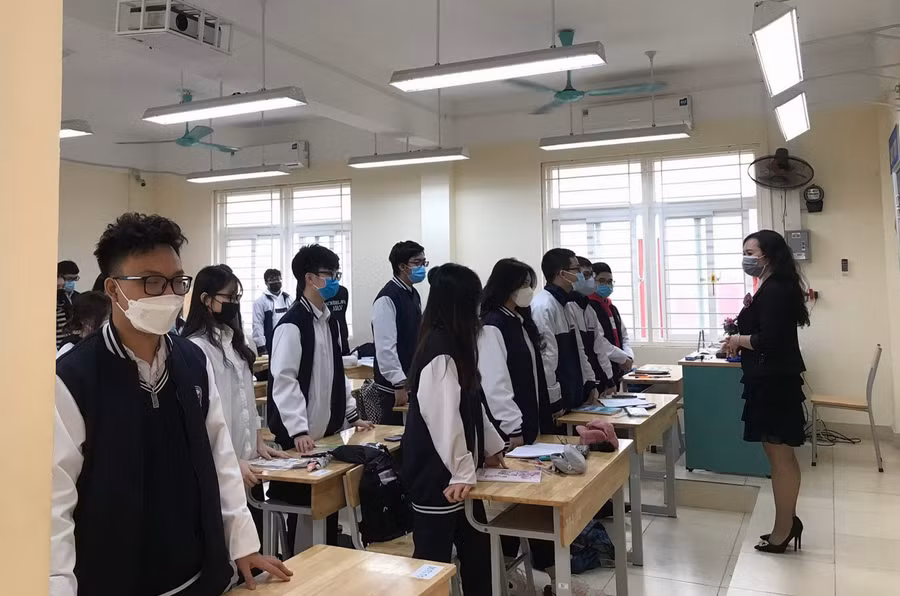 Học sinh tận dụng thời gian vàng học trực tiếp để ôn luyện, củng cố kiến thức