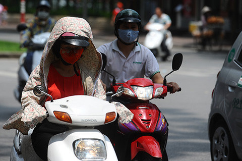 Nhiệt độ cao nhất tại Hà Nội ngày hôm nay là 39 độ C