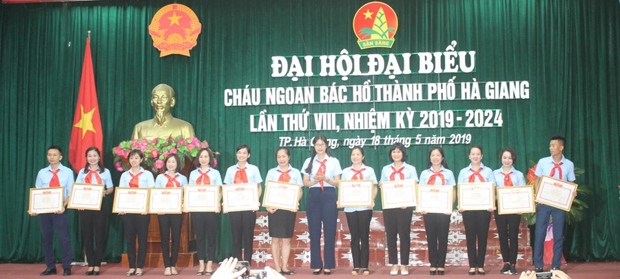 13 Tổng phụ trách Đội có thành tích trong công tác Đội và phong trào thiếu nhi được tặng giấy khen