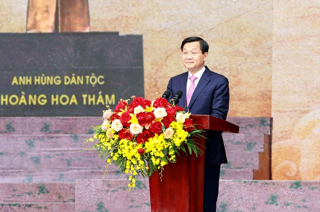 Phó Thủ tướng Chính phủ Lê Minh Khái phát biểu tại buổi lễ. Phó Thủ tướng Chính phủ Lê Minh Khái phát biểu tại buổi lễ.
