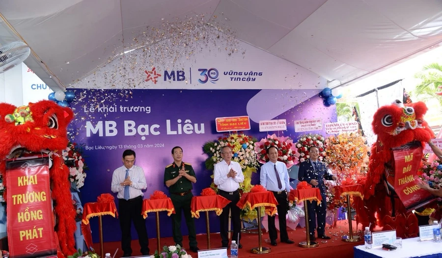 MB chính thức khai trương chi nhánh Bạc Liêu.