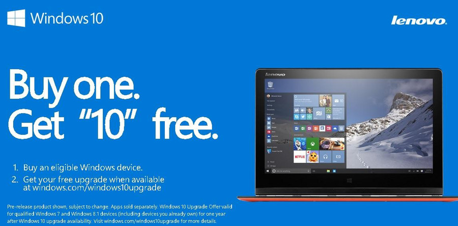 Lenovo ra mắt các thiết bị cài sẵn Windows 10 