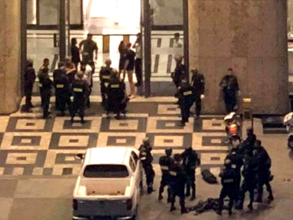 Khu vực tòa nhà Landmark 81 nơi Tổ đặc nhiệm PK20E đang làm nhiệm vụ