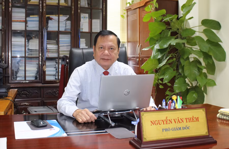 Ông Nguyễn Văn Thêm - Phó Giám đốc Sở GD&amp;ĐT Bắc Giang kiêm Chủ nhiệm Đề tài phát triển phần mềm baitap12bacgiang.