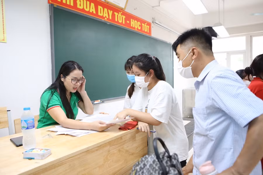 Học sinh Hà Nội dự kỳ thi tốt nghiệp THPT năm 2022.