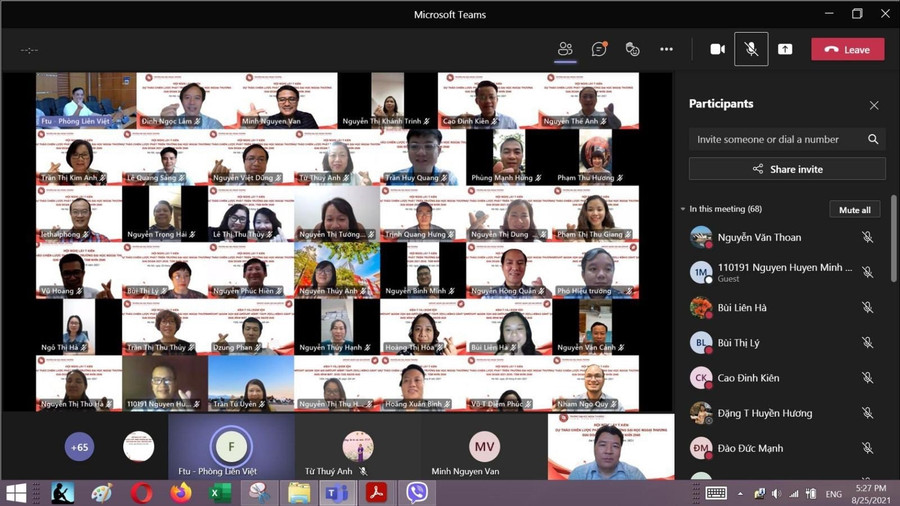 Chuỗi tọa đàm trực tuyến do Công đoàn Trường Đại học Ngoại thương tổ chức.