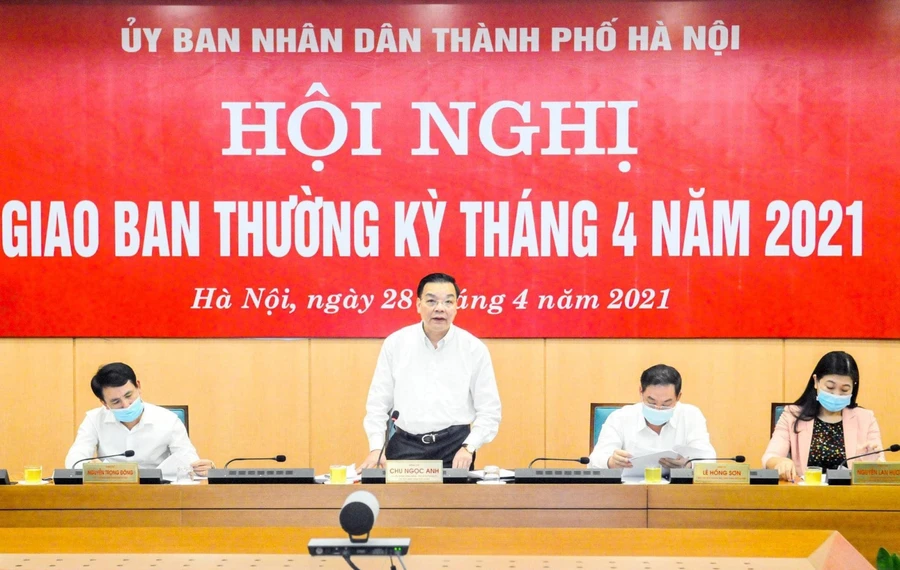 Chủ tịch Chu Ngọc Anh phát biểu tại Hội nghị.