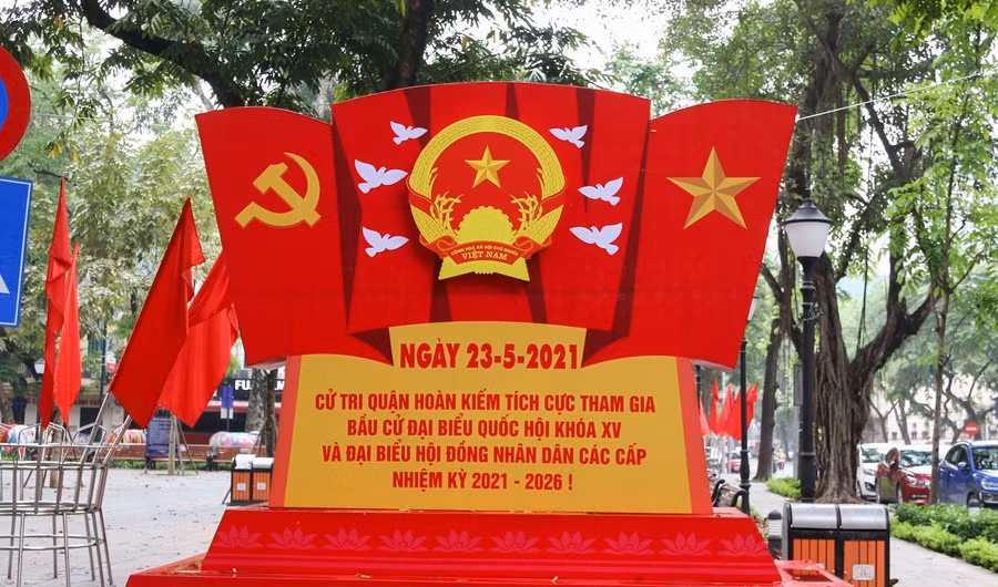 Công tác tuyên truyền về cuộc bầu cử Đại biểu Quốc hội khóa XV và Đại biểu Hội đồng nhân dân các cấp nhiệm kỳ 2021 - 2026.