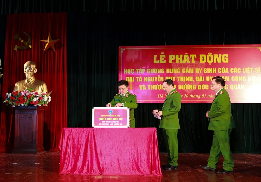 Bộ Tư lệnh CSCĐ phát động học tập tấm gương ba liệt sĩ hy sinh tại Đồng Tâm