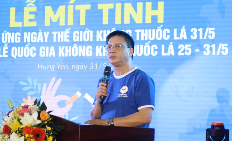 Ông Nguyễn Ngọc Ân- Chủ tịch Công đoàn Giáo dục Việt Nam phát biểu tại chương trình