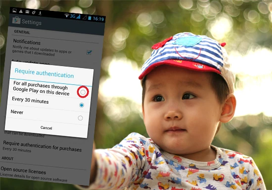 Hạn chế trẻ em trên kho ứng dụng Android