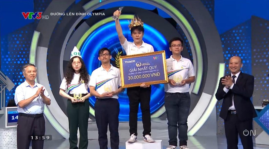 Vũ Nguyên Sơn giành vòng nguyệt quế trận quý 4 Đường lên đỉnh Olympia 22 Vũ Nguyên Sơn giành vòng nguyệt quế trận quý 4 Đường lên đỉnh Olympia 22
