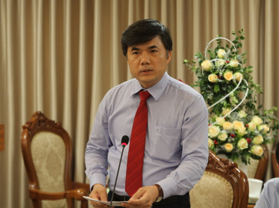 Ông Bùi Văn Linh phát biểu nhận nhiệm vụ