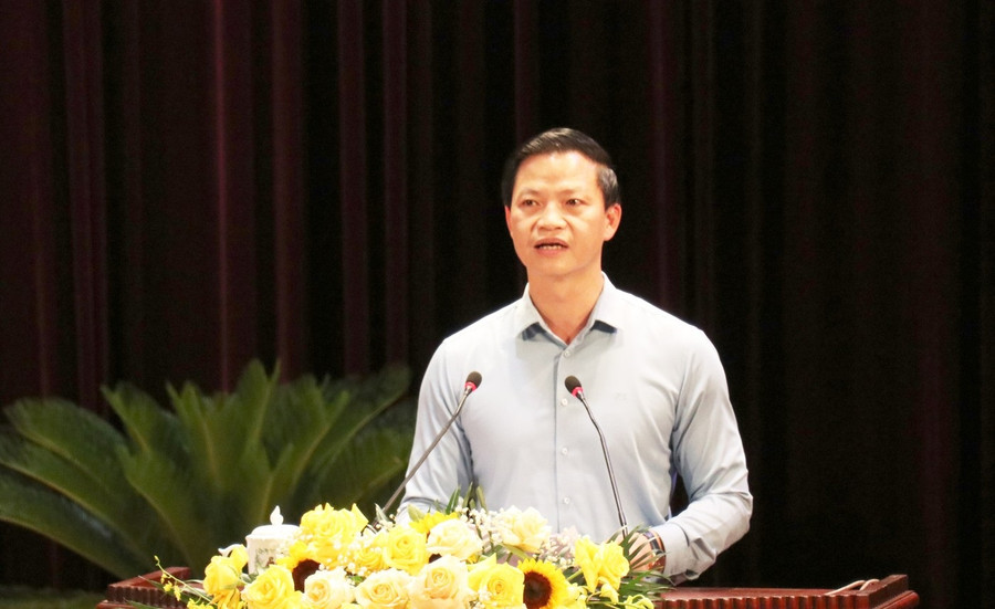 Phó Chủ tịch Thường trực UBND tỉnh Bắc Ninh - Vương Quốc Tuấn phát biểu tại buổi gặp mặt. Phó Chủ tịch Thường trực UBND tỉnh Bắc Ninh - Vương Quốc Tuấn phát biểu tại buổi gặp mặt.