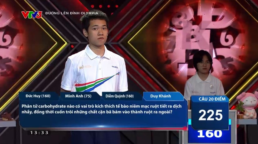 Duy Khánh thi đấu xuất sắc trong phần thi Về đích để giành chiến thắng trước đối thủ cũng rất xuất sắc.