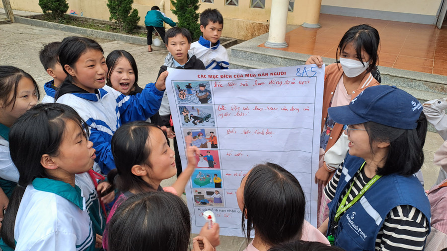 Học sinh Trường Phổ thông Dân tộc bán trú THCS Dào San (huyện Phong Thổ, Lai Châu). Học sinh Trường Phổ thông Dân tộc bán trú THCS Dào San (huyện Phong Thổ, Lai Châu).