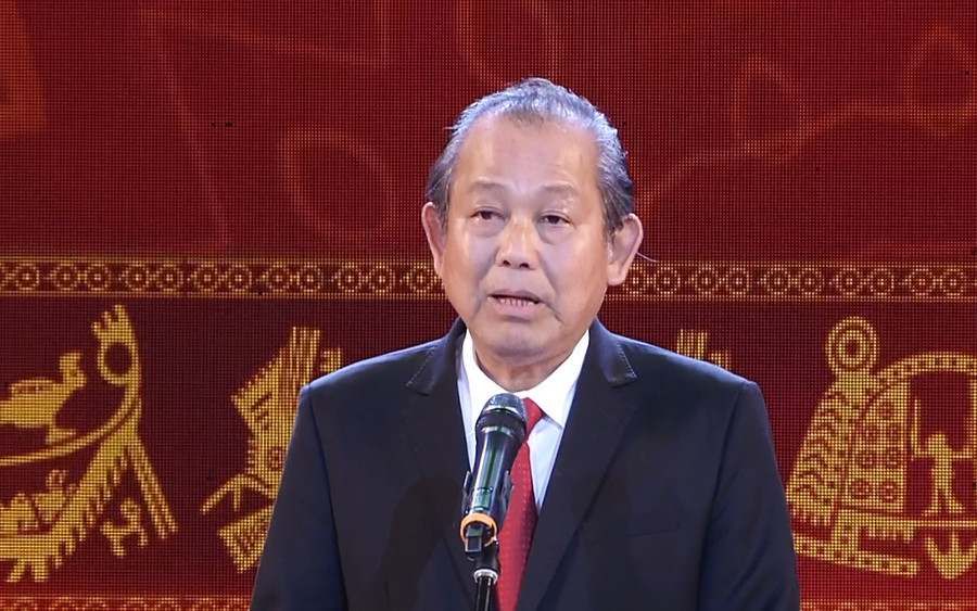 Phó Thủ tướng Trương Hòa Bình phát biểu tại buổi lễ Phó Thủ tướng Trương Hòa Bình phát biểu tại buổi lễ