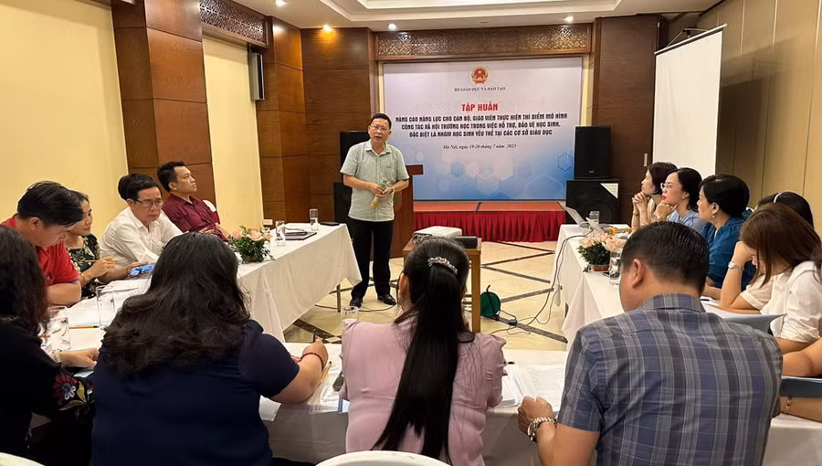 Quang cảnh lớp tập huấn.