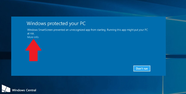 Hướng dẫn kích hoạt trackpad MacBook chạy Windows 10: Bật file vừa tải về lên và bắt đầu cài Power Plan Assistant bằng cách bấm đường dẫn “More info” (mũi tên)… B2-Huong-dan-kich-hoat-trackpad-MacBook-Windows-10.jpg