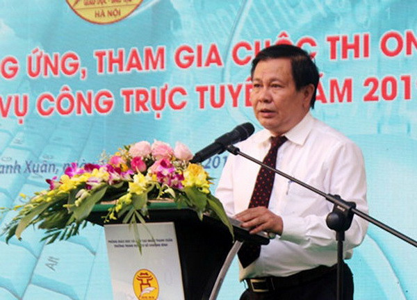 Ông Lê Ngọc Quang- Phó Giám đốc Sở GD&ĐT Hà Nội phát biểu tại lễ phát động Ông Lê Ngọc Quang- Phó Giám đốc Sở GD&ĐT Hà Nội phát biểu tại lễ phát động