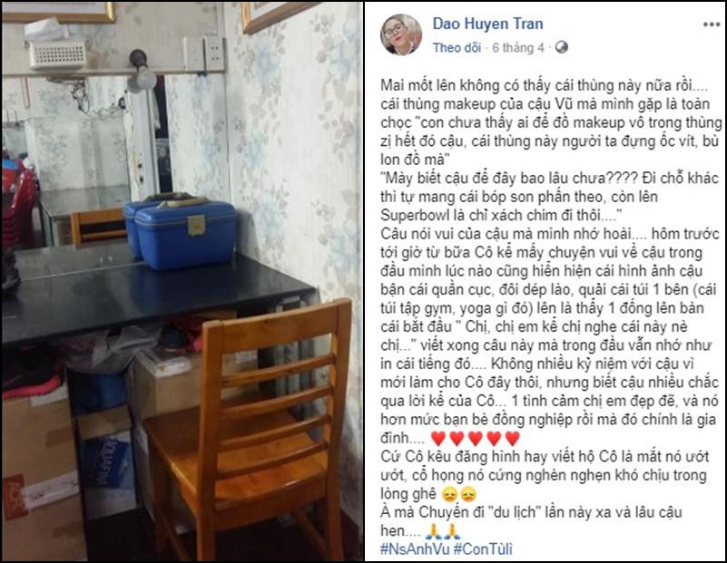 Hé lộ thùng di vật mà Anh Vũ để lại sân khấu kịch trước lúc qua đời ảnh 1 Hé lộ thùng di vật mà Anh Vũ để lại sân khấu kịch trước lúc qua đời ảnh 1