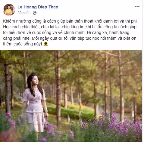 Sau quyết định kháng cáo, muốn đoàn tụ với chồng, bà Lê Hoàng Diệp Thảo chia sẻ bất ngờ trên trang cá nhân ảnh 2