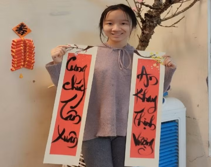 Tác phẩm của học sinh Trường THCS Minh Khai với Chương trình "Tập làm ông đồ".