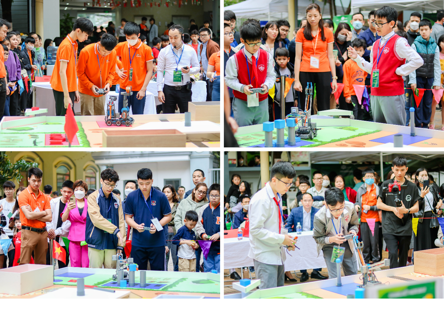 Các đội thi tranh tài tại vòng Chung kết Herobot. Các đội thi tranh tài tại vòng Chung kết Herobot.