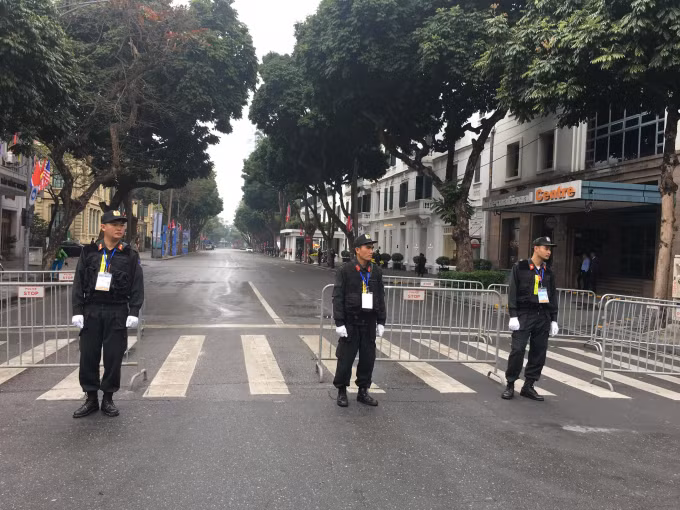 Lực lượng an ninh tại đây được kiểm tra rất nghiêm ngặt.