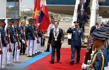 Thủ tướng Nguyễn Tấn Dũng đã tới Thủ đô Manila, Philippines