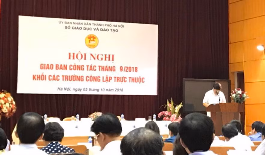 Hội nghị giao ban công tác khối các trường công lập trực thuộc của Sở GD&ĐT Hà Nội