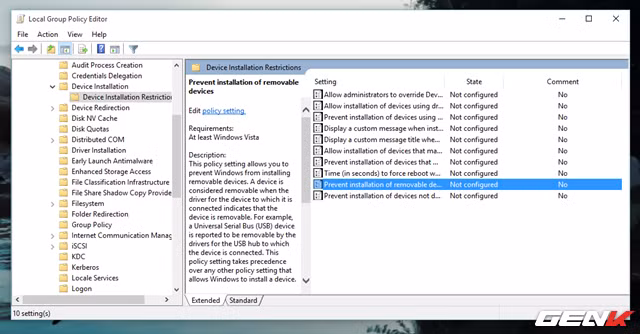 Ngăn việc cắm USB “trái phép” vào máy tính ảnh 4
