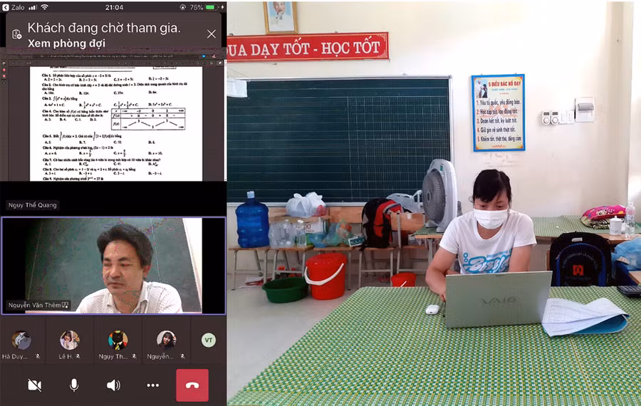 Thầy trò Trường THPT Yên Dũng số 1 tích ôn tập chuẩn bị cho kỳ thi tốt nghiệp THPT. 