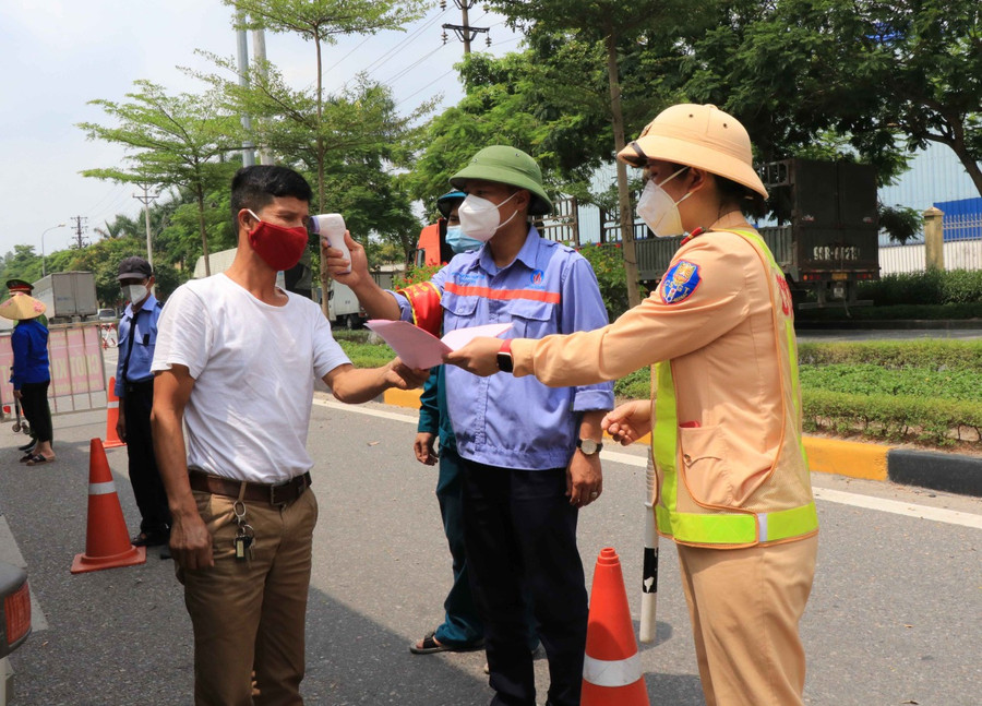 Kiếm soát phòng dịch Covid-19 tại Bắc Ninh. 