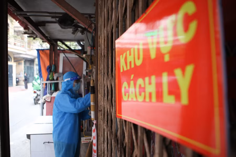 Khu vực cách ly nơi có F0 điều trị tại nhà. (Ảnh minh họa).