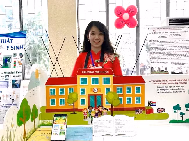 Nữ sinh sư phạm đạt giải nhất cuộc thi Sinh viên nghiên cứu khoa học