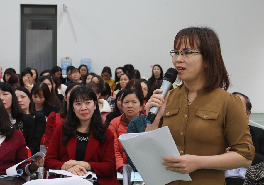 Giáo viên đánh giá, chia sẻ, góp ý về tiết dạy.