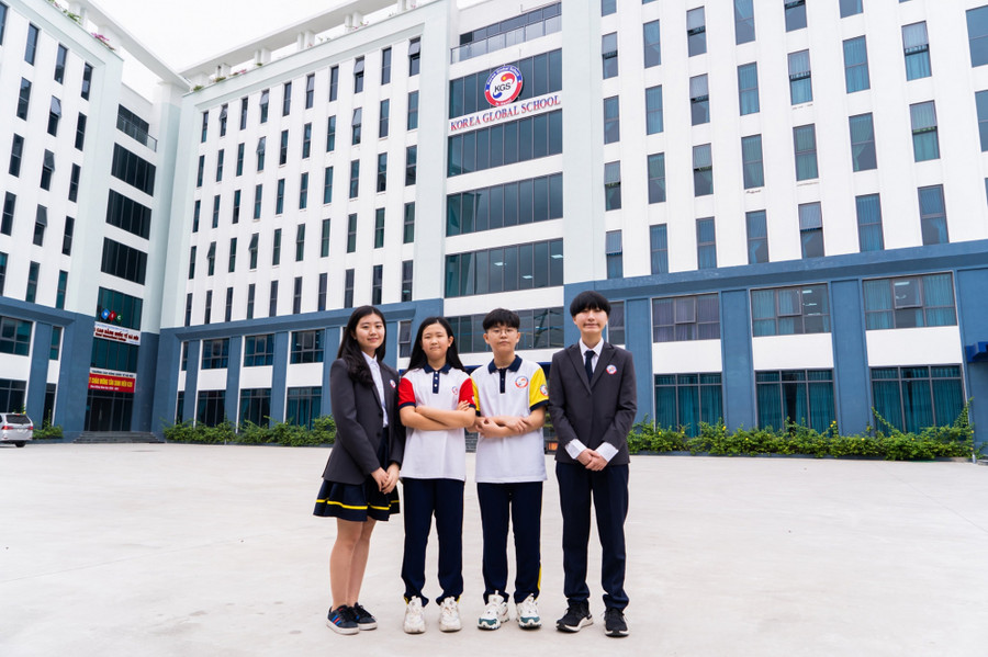 Học sinh Trường Trung học phổ thông Korea Global Shool.