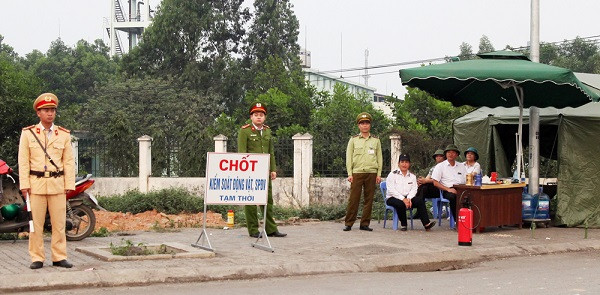 Bị dịch tả lợn phủ kín 9/13 huyện, Phú Thọ lập 78 chốt kiểm dịch.