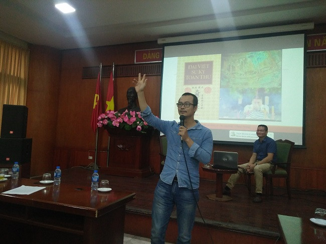 TS Trần Trọng Dương trao đổi tại buổi tọa đàm. Ảnh - Bình Thanh TS Trần Trọng Dương trao đổi tại buổi tọa đàm. Ảnh - Bình Thanh