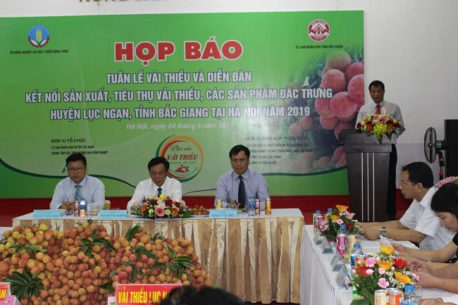 Quang cảnh buổi họp báo.