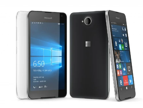 Microsoft Lumia 650 mỏng chỉ 6,9 mm và nhẹ 120 gram.