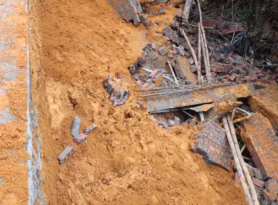 Hiện trường vụ tai nạn.