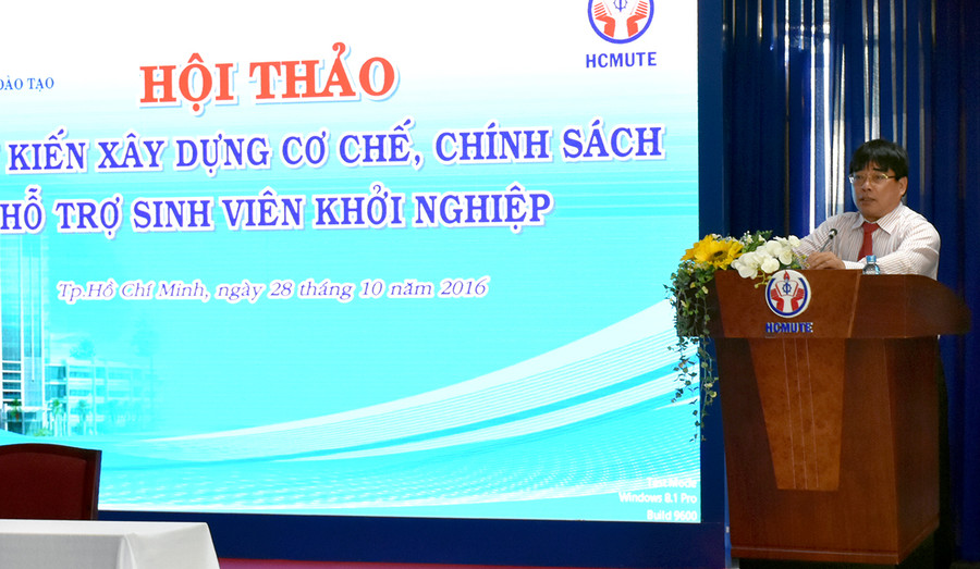 PGS.TS Đỗ Văn Dũng – Hiệu trưởng HCMUTE, phát biểu PGS.TS Đỗ Văn Dũng – Hiệu trưởng HCMUTE, phát biểu
