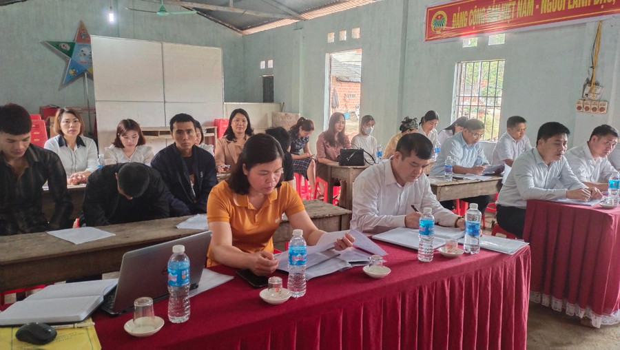 Quang cảnh buổi khai giảng.