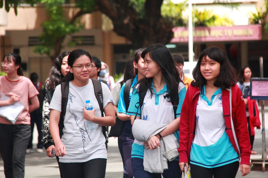 Thí sinh tham dự kỳ thi Đánh giá năng lực của ĐHQG TPHCM năm 2018.