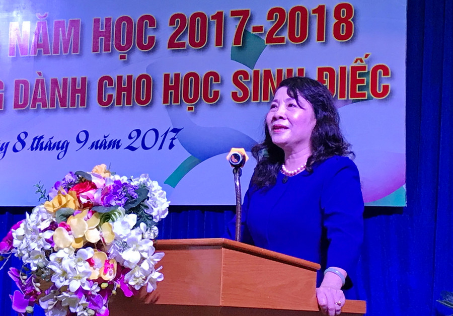 Thứ trưởng Nguyễn Thị Nghĩa phát biểu tại buổi lễ