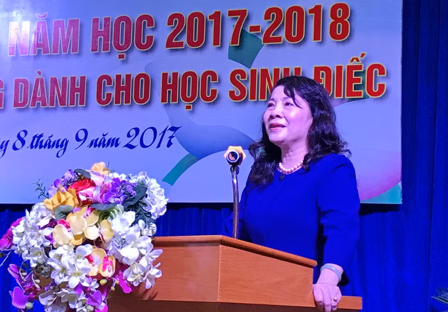 Thứ trưởng Nguyễn Thị Nghĩa phát biểu tại buổi lễ