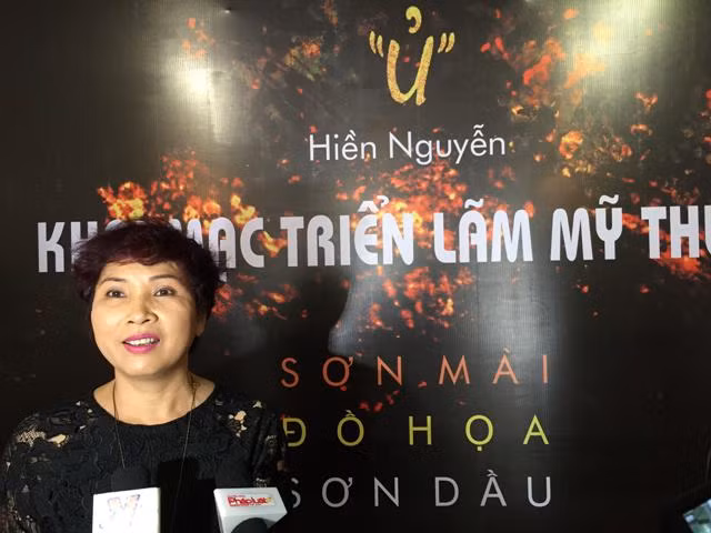 Họa sĩ Hiền Nguyễn chia sẻ thông tin về triển lãm sáng ngày 4/1